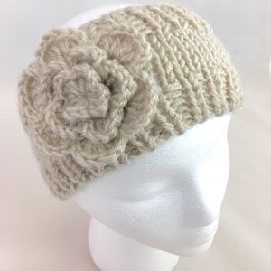 Tan Crocheted Headband